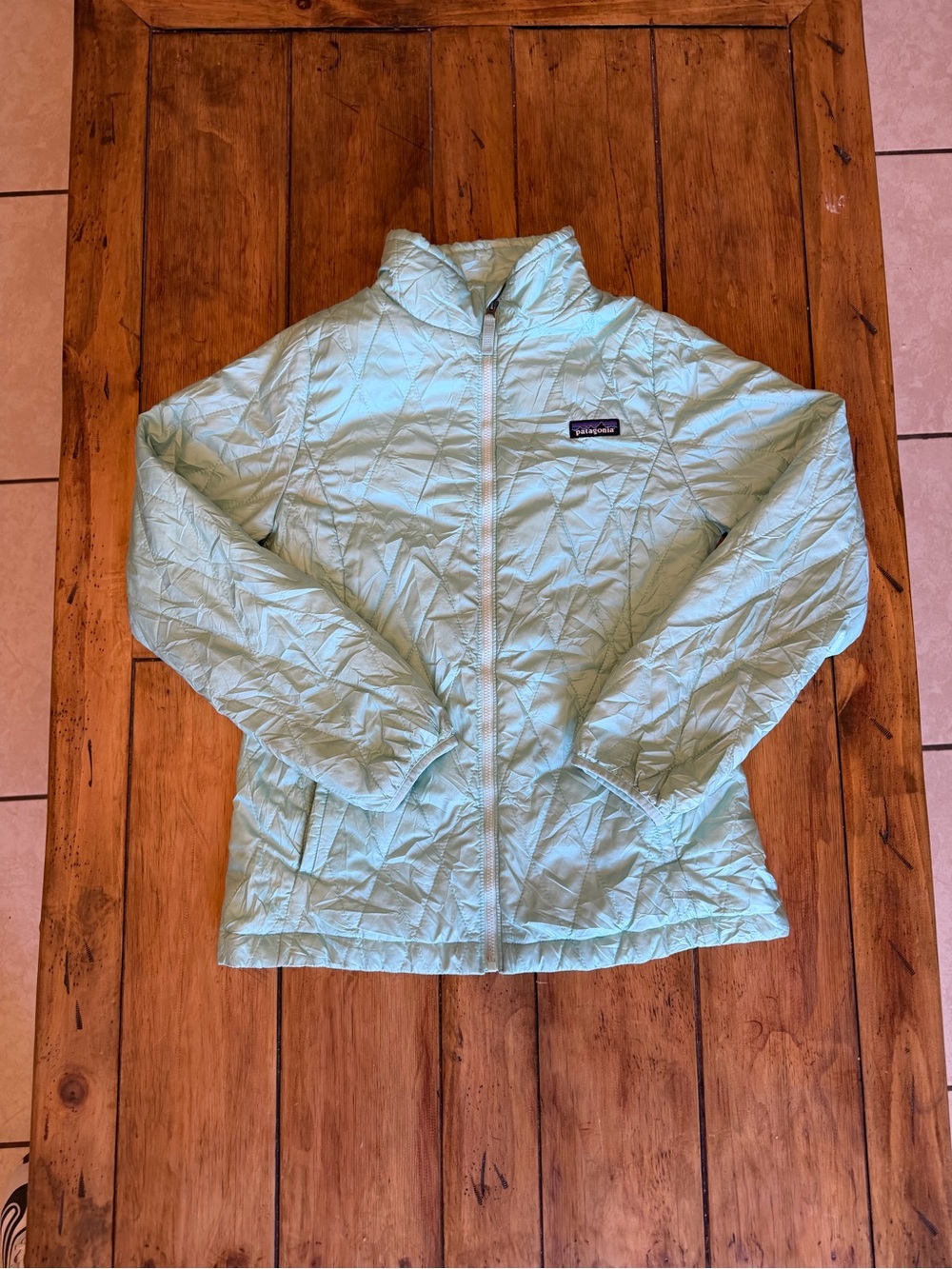 Patagonia Kids Lightweight Quilted Jacket - Light Mint